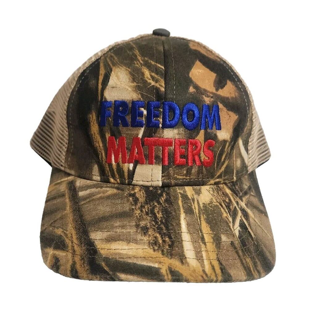 Camouflage "Freedom Matters" Trucker Hat